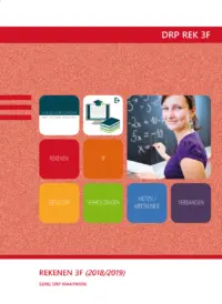 Omslag van het leerwerkboek voor 'Maatwerk' met de titel 'Maatwerk De Rooi Pannen: Rekenen 3F (2018/2019)'