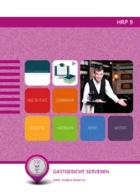Omslag van de digitale licentie van het leerwerkboek voor 'Mbo: Bediening' met de titel 'E-Licentie: Gastgericht serveren'