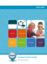 Omslag van het leerwerkboek voor 'Mbo: Keuzedelen' met de titel 'Keuzedeel: Gekwalificeerd nanny (K0314)'