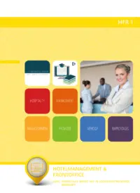 Omslag van het leerwerkboek voor 'Mbo: Ondernemer horeca bakkerij' met de titel 'Hotelmanagement & Frontoffice'