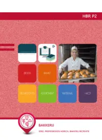 Omslag van het leerwerkboek voor 'Vmbo: Horeca, bakkerij en recreatie' met de titel 'Bakkerij'