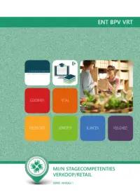 Omslag van het leerwerkboek voor 'Mbo: Entree-opleidingen' met de titel 'Mijn stagecompetenties verkoop/retail (Entree, niveau 1)'