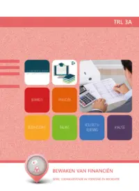 Omslag van het leerwerkboek voor 'Mbo: Travel, Leisure & Hospitality' met de titel 'Bewaken van financiën'