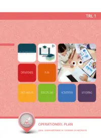 Omslag van het leerwerkboek voor 'Mbo: Travel, Leisure & Hospitality' met de titel 'Commercieel operationeel plan'