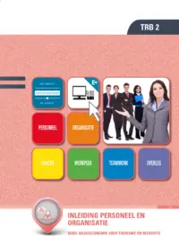 Omslag van het leerwerkboek voor 'Mbo: Travel, Leisure & Hospitality' met de titel 'Ondernemend gedrag / Inleiding Personeel &amp; Organisatie'