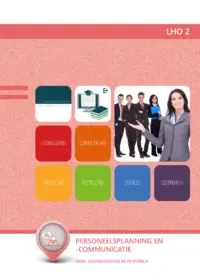 Omslag van het leerwerkboek voor 'Mbo: Facilitair leidinggeven' met de titel 'Personeelsplanning en -communicatie'