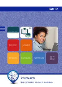 Omslag van het leerwerkboek voor 'Vmbo: Economie & ondernemen' met de titel 'Secretarieel'