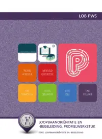 Omslag van het leerwerkboek voor 'Vmbo: Loopbaanoriëntatie- en begeleiding' met de titel 'Loopbaanori&euml;ntatie en -begeleiding, Profielwerkstuk'