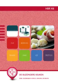 Omslag van de digitale licentie van het leerwerkboek 'Vmbo: Horeca, bakkerij en recreatie' met de titel 'E-Licentie: De bijzondere keuken'