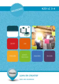Omslag van het leerwerkboek voor 'Mbo: Keuzedelen' met de titel 'Keuzedeel - Lean en creatief'