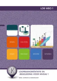 Omslag van het leerwerkboek voor 'Generieke vakken' met de titel 'Loopbaanorientatie en -begeleiding voor niveau 1'