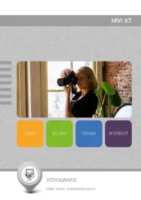 Omslag van de digitale licentie van het leerwerkboek voor 'Vmbo: Media, vormgeving & ICT' met de titel 'E-Licentie: Fotografie'