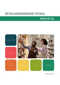 Omslag van de digitale licentie van het leerwerkboek voor 'Mbo: Retail' met de titel 'E-Licentie: Retailmedewerker totaal'