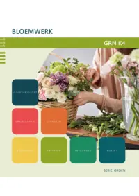 Omslag van het leerwerkboek voor 'Vmbo: Groen' met de titel 'Bloemwerk'