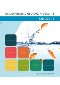 Omslag van het leerwerkboek voor 'Mbo: Keuzedelen' met de titel 'Keuzedeel - Ondernemend gedrag niveau 1 en 2'