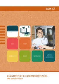 Omslag van het leerwerkboek voor 'Vmbo: Zorg & Welzijn' met de titel 'Assisteren in de gezondheidszorg'