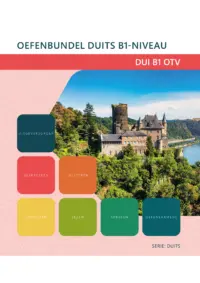Omslag van het leerwerkboek voor 'Generieke vakken' met de titel 'Oefenbundel Duits B1 niveau'