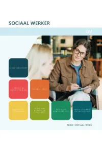 Omslag van de digitale licentie van het leerwerkboek voor 'Mbo: Sociaal werk' met de titel 'E-licentie: Sociaal werker'