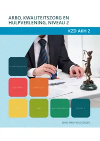 Omslag van het leerwerkboek voor 'Mbo: Keuzedelen' met de titel 'Keuzedeel - Arbo, kwaliteitszorg en hulpverlening, niveau 2'