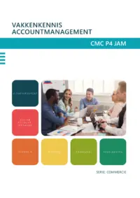 Omslag van het leerwerkboek voor 'Mbo: Commercie' met de titel 'Vakkennis accountmanagement'