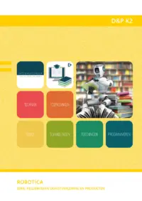 Omslag van het leerwerkboek voor 'Vmbo: Dienstverlening & producten' met de titel 'Robotica'