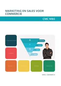 Omslag van de digitale licentie van het leerwerkboek voor 'Mbo: Commercie' met de titel 'E-Licentie: Marketing en sales voor commercie '