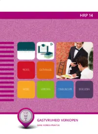 Omslag van het leerwerkboek voor 'Mbo: Bediening' met de titel 'Gastvrijheid verkopen'