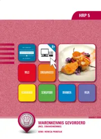 Omslag van de digitale licentie van het leerwerkboek voor 'Mbo: Keuken' met de titel 'E-Licentie: Warenkennis gevorderd (incl. drankenkennis)'