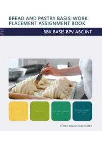Omslag van het leerwerkboek voor 'Maatwerk' met de titel 'Bakery and Pastry basis: Work placement assignment book'