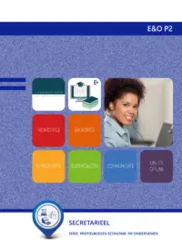 Omslag van de digitale licentie van het leerwerkboek 'Vmbo: Economie & ondernemen' met de titel 'E-Licentie: Secretarieel'