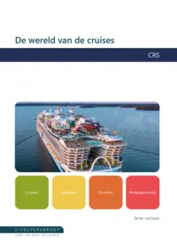 Omslag van het leerwerkboek voor 'Mbo: Travel, Leisure & Hospitality' met de titel 'Wereld van de cruises'