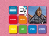 Omslag van het leerwerkboek met de titel 'Duits A1'