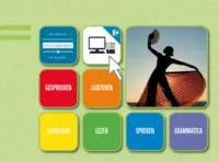 Omslag van het leerwerkboek met de titel 'Spaans A2 voor Toerisme, recreatie en horeca'