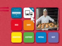 Omslag van het leerwerkboek met de titel 'Bakkerij'