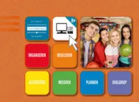 Omslag van het leerwerkboek voor 'Vmbo: Zorg & Welzijn' met de titel 'Mens en activiteit'