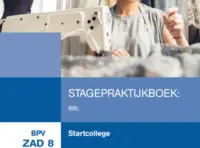 Omslag van het boek met de titel 'Stagepraktijkboek: Entree BBL'