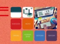 Omslag van het leerwerkboek met de titel 'Controleert en bewerkt dagboeken - Concept'