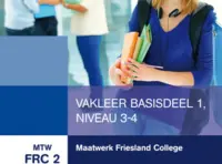 Omslag van de digitale licentie van het leerwerkboek met de titel 'Maatwerk Friesland College - Vakleer basisdeel (1), niv. 3-4 - Licentie'