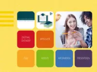 Omslag van de digitale licentie van het leerwerkboek met de titel 'E-Licentie: Multimediale producten maken'