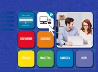 Omslag van de digitale licentie van het leerwerkboek met de titel 'E-Licentie: Ondernemen'
