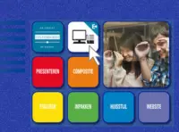 Omslag van de digitale licentie van het leerwerkboek met de titel 'E-Licentie: Presentatie en styling'