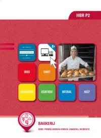 Omslag van de digitale licentie van het leerwerkboek 'Vmbo: Horeca, bakkerij en recreatie' met de titel 'E-Licentie: Bakkerij'