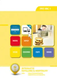 Omslag van het leerwerkboek voor 'Mbo: Keuken en Foodservice' met de titel 'Introductie hotellerie & hospitality'