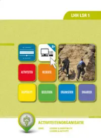 Omslag van het leerwerkboek voor 'Mbo: Travel, Leisure & Hospitality' met de titel 'Activiteitenorganisatie'