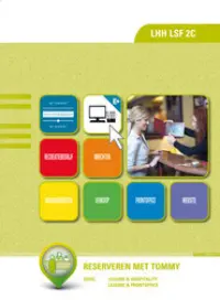 Omslag van het leerwerkboek met de titel 'Reserveren met Tommy'