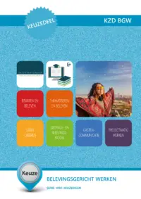 Omslag van het leerwerkboek voor 'Mbo: Travel, Leisure & Hospitality' met de titel 'Keuzedeel - Belevingsgericht werken'