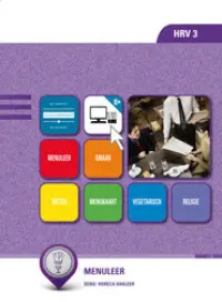 Omslag van de digitale licentie van het leerwerkboek 'Mbo: Keuken' met de titel 'E-Licentie: Menuleer'
