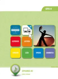 Omslag van het leerwerkboek met de titel 'Spaans A1'
