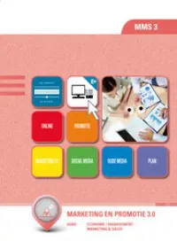 Omslag van het leerwerkboek voor 'Mbo: Economie' met de titel 'Marketing & promotie 3.0'