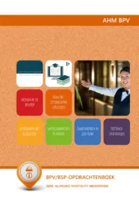 Omslag van het leerwerkboek voor 'Mbo: Travel, Leisure & Hospitality' met de titel 'Allround Hospitality Medewerker (BPV/BSP-opdrachtenboek)'